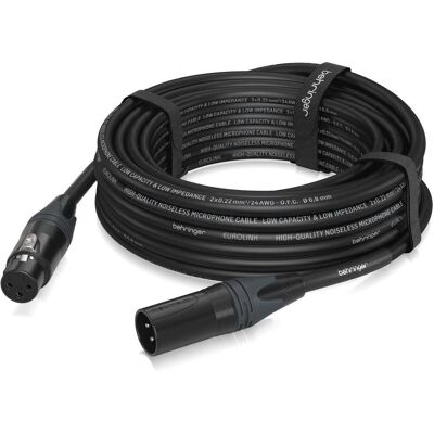 Behringer Câble de microphone PMC-1000CM XLR F - XLR M, 10 m (10 m, Câbles XLR), Câble audio - Publicité Behringer Câble de microphone PMC-1000CM XLR F - XLR M, 10 m (10 m, Câbles XLR), Câble audio - Publicité