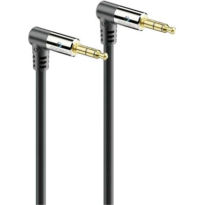 Sonero Câble audio jack 3,5 mm - jack 3,5 mm 1 m (1 m, Câble AUX), Câble audio - Publicité Sonero Câble audio jack 3,5 mm - jack 3,5 mm 1 m (1 m, Câble AUX), Câble audio - Publicité