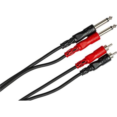 Hosa CPR-203 Stereoint.con Dual 1/4IN TS To Dual RCA 3 M (3 m, Câbles Cinch), Câble audio - Publicité Hosa CPR-203 Stereoint.con Dual 1/4IN TS To Dual RCA 3 M (3 m, Câbles Cinch), Câble audio - Publicité