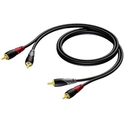Procab Série Classique Cla800 - Câble audio - RCA X 2 - 3 m - Publicité Procab Série Classique Cla800 - Câble audio - RCA X 2 - 3 m - Publicité
