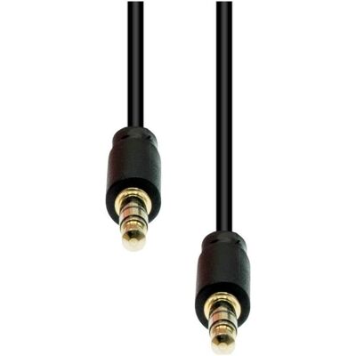 ProXtend Mini-Jack 4-Pin Slim Cable M-M Black 1M (1 m, Câble AUX), Câble audio - Publicité ProXtend Mini-Jack 4-Pin Slim Cable M-M Black 1M (1 m, Câble AUX), Câble audio - Publicité