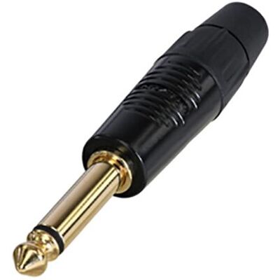 Rean RP2C-B Connecteur jack 6.35 mm mâle Nombre de pôles (num.) : 2 1 pc., Connecteur audio, Noir - Publicité Rean RP2C-B Connecteur jack 6.35 mm mâle Nombre de pôles (num.) : 2 1 pc., Connecteur audio, Noir - Publicité