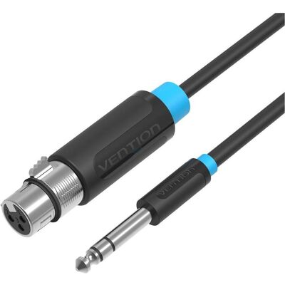 Câble VENTION BBEBH - Jack-XLR - 2m - Noir - Publicité Câble VENTION BBEBH - Jack-XLR - 2m - Noir - Publicité