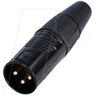 Rean RC3M-B - Connecteur XLR 3 broches - Chrome noir - Publicité Rean RC3M-B - Connecteur XLR 3 broches - Chrome noir - Publicité