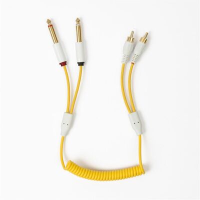 MyVolts ACV14YE - Candycords - audiocable RCA2635 yellow (Câbles Cinch), Câble audio - Publicité MyVolts ACV14YE - Candycords - audiocable RCA2635 yellow (Câbles Cinch), Câble audio - Publicité