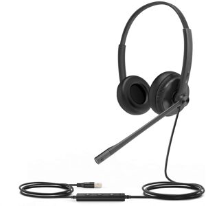 Yealink UH34 Dual UC (Filaire, USB-A), Casque micro de bureau, Noir - Publicité Yealink UH34 Dual UC (Filaire, USB-A), Casque micro de bureau, Noir - Publicité
