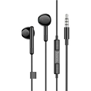 Hoco - Stereo Earphones (M93) - Jack 3.5mm with Microphone, 1.2m - Black (Filaire), Écouteurs, Noir - Publicité Hoco - Stereo Earphones (M93) - Jack 3.5mm with Microphone, 1.2m - Black (Filaire), Écouteurs, Noir - Publicité