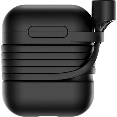 Baseus Airpods Housse étui silicone (Manchon pour casque d'écoute), Étui pour écouteurs + casque, Noir - Publicité Baseus Airpods Housse étui silicone (Manchon pour casque d'écoute), Étui pour écouteurs + casque, Noir - Publicité
