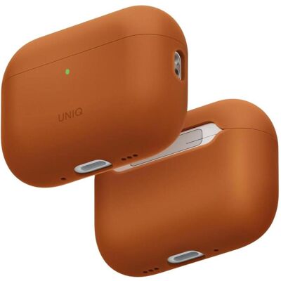 Uniq Case Lino for AirPods Pro 3 gen Silicone orange (Manchon pour casque d'écoute), Étui pour écouteurs + casque, Orange - Publicité Uniq Case Lino for AirPods Pro 3 gen Silicone orange (Manchon pour casque d'écoute), Étui pour écouteurs + casque, Orange - Publicité