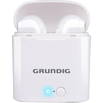 Grundig Ecouteurs TWS 400mAh BT charg PL (NC, 2 h, Sans fil), Écouteurs, Blanc - Publicité Grundig Ecouteurs TWS 400mAh BT charg PL (NC, 2 h, Sans fil), Écouteurs, Blanc - Publicité