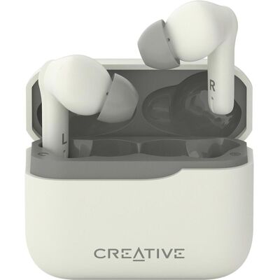 Creative Zen Air Plus (32 h, Sans fil), Écouteurs, Blanc, Beige - Publicité Creative Zen Air Plus (32 h, Sans fil), Écouteurs, Blanc, Beige - Publicité