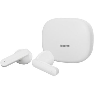 Écouteurs Bluetooth Vraiment Sans Fil TREETZ T160 - In Ear, Microphone, Blanc - Publicité Écouteurs Bluetooth Vraiment Sans Fil TREETZ T160 - In Ear, Microphone, Blanc - Publicité