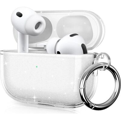 Screenguard Apple AirPods Pro 3 Jelly Glitter Case Hülle (Manchon pour casque d'écoute), Étui pour écouteurs + casque, Transparent, Argent - Publicité Screenguard Apple AirPods Pro 3 Jelly Glitter Case Hülle (Manchon pour casque d'écoute), Étui pour écouteurs + casque, Transparent, Argent - Publicité