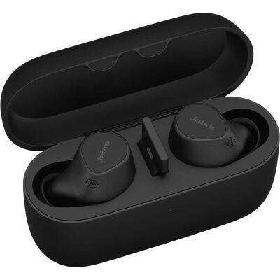 Jabra EVOLVE2 BUDS USB-A UC - (Sans fil, USB-A, Réunion Google, Zoom), Casque micro de bureau, Noir - Publicité Jabra EVOLVE2 BUDS USB-A UC - (Sans fil, USB-A, Réunion Google, Zoom), Casque micro de bureau, Noir - Publicité