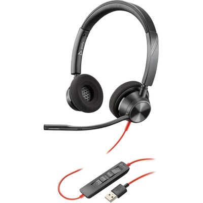 Plantronics - Blackwire 3320 - USB-A - Binaural - Headset - Publicité Plantronics - Blackwire 3320 - USB-A - Binaural - Headset - Publicité