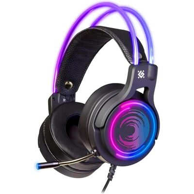 Defender Casque de jeu Cosmo Pro filaire noir (Filaire), Casque gaming, Noir - Publicité Defender Casque de jeu Cosmo Pro filaire noir (Filaire), Casque gaming, Noir - Publicité