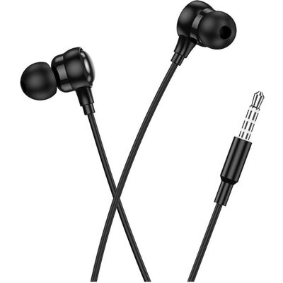 Hoco Wired headphones wire earphones Jack 3,5 mm with microphone M116 black (Filaire), Écouteurs, Noir - Publicité Hoco Wired headphones wire earphones Jack 3,5 mm with microphone M116 black (Filaire), Écouteurs, Noir - Publicité