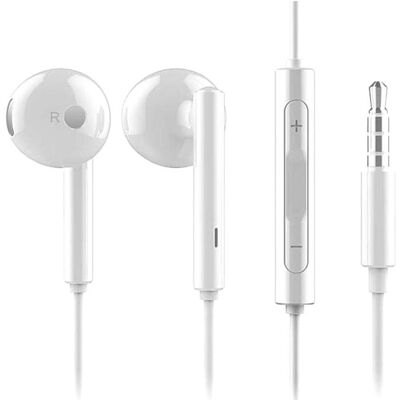 Casque Huawei AM115 - Blanc - Jack 3,5 mm - Son de haute qualité - Publicité Casque Huawei AM115 - Blanc - Jack 3,5 mm - Son de haute qualité - Publicité