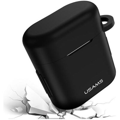 Usams Etui pour FreeBuds 2 Pro en silicone czarnyblack BH501FBUS01 USBH501 (Manchon pour casque d'écoute), Étui pour écouteurs + casque, Noir - Publicité Usams Etui pour FreeBuds 2 Pro en silicone czarnyblack BH501FBUS01 USBH501 (Manchon pour casque d'écoute), Étui pour écouteurs + casque, Noir - Publicité