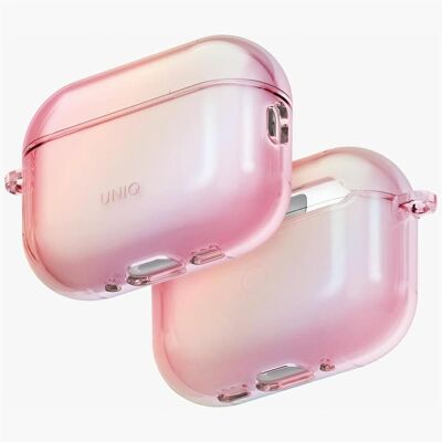 Uniq Case Iridescia for AirPods Pro 3 Hang Case pink prism (Manchon pour casque d'écoute), Étui pour écouteurs + casque, Pink - Publicité Uniq Case Iridescia for AirPods Pro 3 Hang Case pink prism (Manchon pour casque d'écoute), Étui pour écouteurs + casque, Pink - Publicité