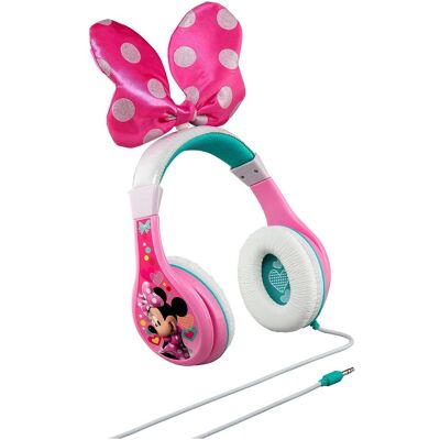 eKids - Casque pour jeunes Minnie Mouse de Disney avec contrôle du volume pour protéger l'ouïe - Publicité eKids - Casque pour jeunes Minnie Mouse de Disney avec contrôle du volume pour protéger l'ouïe - Publicité