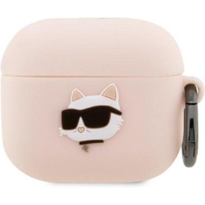 Coque en silicone rose Karl Lagerfeld pour AirPods 3 - Publicité Coque en silicone rose Karl Lagerfeld pour AirPods 3 - Publicité