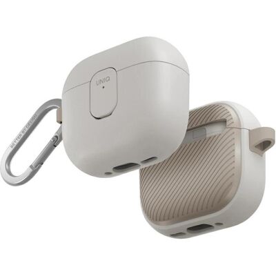 Uniq Case Clyde for AirPods 4 Lock Case beige (Manchon pour casque d'écoute), Étui pour écouteurs + casque, Beige - Publicité Uniq Case Clyde for AirPods 4 Lock Case beige (Manchon pour casque d'écoute), Étui pour écouteurs + casque, Beige - Publicité