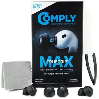 Comply For Apple AirPods Pro 3 Version: Max - Black Large (L), Pièces de rechange casque + écouteurs, Noir - Publicité Comply For Apple AirPods Pro 3 Version: Max - Black Large (L), Pièces de rechange casque + écouteurs, Noir - Publicité