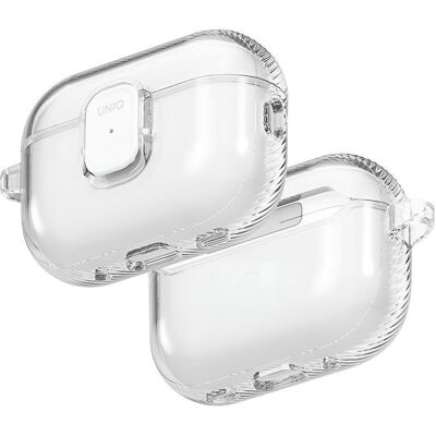 Uniq Case Glase Pro for AirPods Pro 3 Lock Case transparent (Manchon pour casque d'écoute), Étui pour écouteurs + casque, Transparent - Publicité Uniq Case Glase Pro for AirPods Pro 3 Lock Case transparent (Manchon pour casque d'écoute), Étui pour écouteurs + casque, Transparent - Publicité