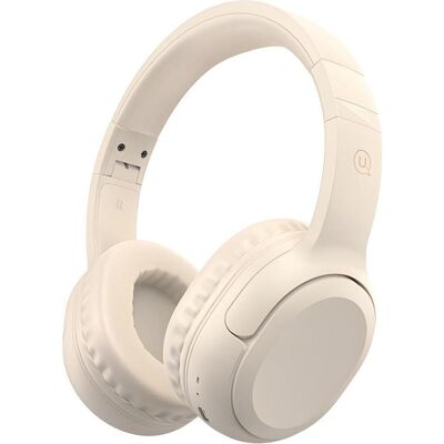 Casque USAMS Beige Bluetooth 5.3 - Over-Ear - Publicité Casque USAMS Beige Bluetooth 5.3 - Over-Ear - Publicité