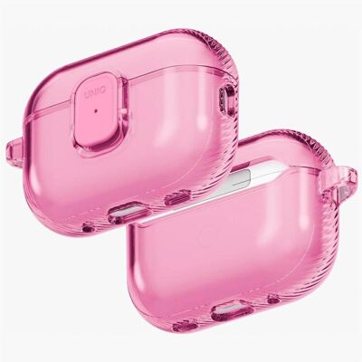 Uniq Case Glase Pro for AirPods Pro 3 Lock Case pink (Manchon pour casque d'écoute), Étui pour écouteurs + casque, Pink - Publicité Uniq Case Glase Pro for AirPods Pro 3 Lock Case pink (Manchon pour casque d'écoute), Étui pour écouteurs + casque, Pink - Publicité