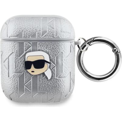 Étui AirPods Karl Lagerfeld Argent - Protection & Style - Publicité Étui AirPods Karl Lagerfeld Argent - Protection & Style - Publicité
