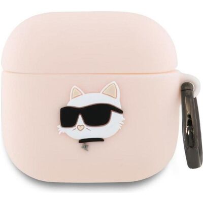 Karl Lagerfeld - KLA4RUNCHP - Rose - Silicone - Tête Choupette 3D - Étui AirPods - Publicité Karl Lagerfeld - KLA4RUNCHP - Rose - Silicone - Tête Choupette 3D - Étui AirPods - Publicité