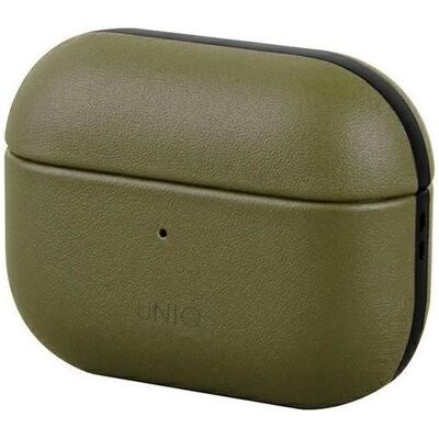 Coque AirPods Pro en Cuir Olive - Étui pour Écouteurs - Publicité Coque AirPods Pro en Cuir Olive - Étui pour Écouteurs - Publicité