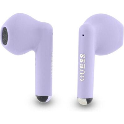 Guess Écouteurs Sans Fil TWS - Violet - Étanche IPX5 - Publicité Guess Écouteurs Sans Fil TWS - Violet - Étanche IPX5 - Publicité