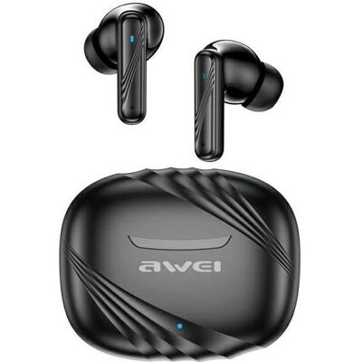 Awei Bluetooth headphones 5.3 TA6 ANC+ docking station black (ANC, 5 h, Sans fil), Écouteurs, Noir - Publicité Awei Bluetooth headphones 5.3 TA6 ANC+ docking station black (ANC, 5 h, Sans fil), Écouteurs, Noir - Publicité