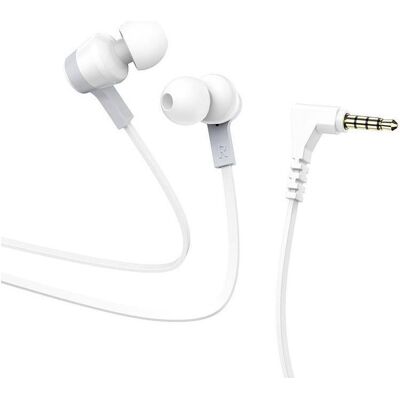 Hoco Wired headphones wire earphones Jack 3,5 mm with microphone M86 white (Filaire), Écouteurs, Blanc - Publicité Hoco Wired headphones wire earphones Jack 3,5 mm with microphone M86 white (Filaire), Écouteurs, Blanc - Publicité