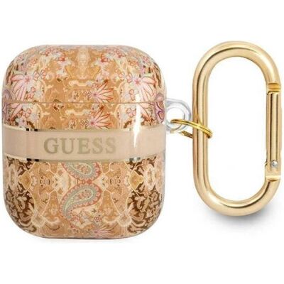 Étui AirPods GUA2HHFLD Or Paisley Guess - Publicité Étui AirPods GUA2HHFLD Or Paisley Guess - Publicité