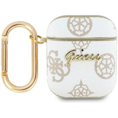 Coque Guess AirPods 1/2 Blanche - Étui pour écouteurs - Publicité Coque Guess AirPods 1/2 Blanche - Étui pour écouteurs - Publicité