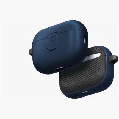 Uniq Case Clyde for AirPods Pro 3 gen blue-grey (Manchon pour casque d'écoute), Étui pour écouteurs + casque, Gris, Bleu - Publicité Uniq Case Clyde for AirPods Pro 3 gen blue-grey (Manchon pour casque d'écoute), Étui pour écouteurs + casque, Gris, Bleu - Publicité