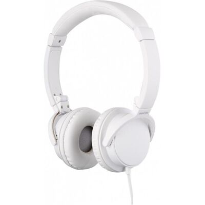 Casque filaire blanc Sencor avec microphone - Casque - Publicité Casque filaire blanc Sencor avec microphone - Casque - Publicité