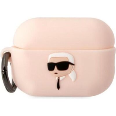 Coque en silicone rose Karl Lagerfeld KLAP2RUNIKP pour AirPods Pro 2 - Étui pour écouteurs - Publicité Coque en silicone rose Karl Lagerfeld KLAP2RUNIKP pour AirPods Pro 2 - Étui pour écouteurs - Publicité