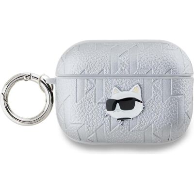 Karl Lagerfeld Étui pour AirPods Pro 2 Choupette Gaufré Argent - Publicité Karl Lagerfeld Étui pour AirPods Pro 2 Choupette Gaufré Argent - Publicité