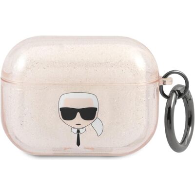 Coque AirPods Pro Karl Lagerfeld - Glitter Doré - Protection & Style - Publicité Coque AirPods Pro Karl Lagerfeld - Glitter Doré - Protection & Style - Publicité