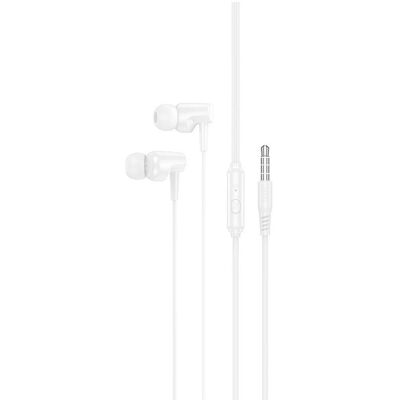 Hoco Wired headphones earphones universal with microphone M112 white (Filaire), Écouteurs, Blanc - Publicité Hoco Wired headphones earphones universal with microphone M112 white (Filaire), Écouteurs, Blanc - Publicité
