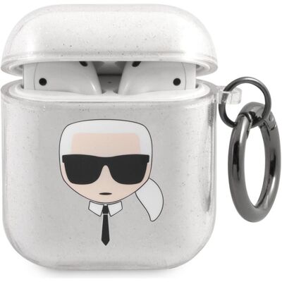 Etui AirPods Argenté Karl Lagerfeld - Protection & Style - Publicité Etui AirPods Argenté Karl Lagerfeld - Protection & Style - Publicité