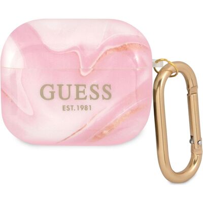 Étui Guess Collection Marbre Rose pour AirPods 3 - Boîtier d'écouteurs - Publicité Étui Guess Collection Marbre Rose pour AirPods 3 - Boîtier d'écouteurs - Publicité