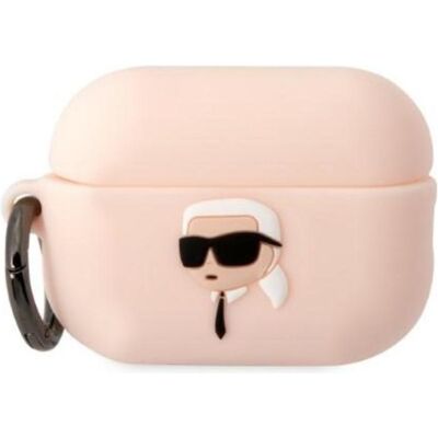 Coque en silicone rose Karl Lagerfeld KLAP2RUNIKP pour AirPods Pro 2 - Étui pour écouteurs - Publicité Coque en silicone rose Karl Lagerfeld KLAP2RUNIKP pour AirPods Pro 2 - Étui pour écouteurs - Publicité