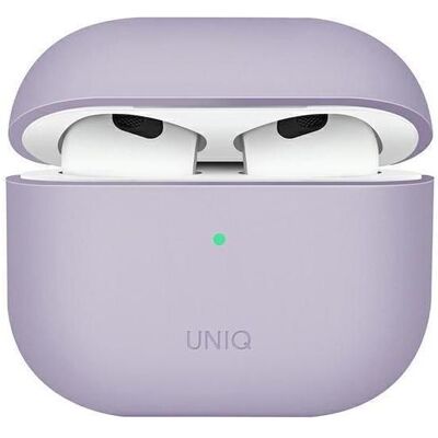 Uniq Étui unique Lino AirPods 3 gen. Silicone lavande (Manchon pour casque d'écoute), Étui pour écouteurs + casque, Violet - Publicité Uniq Étui unique Lino AirPods 3 gen. Silicone lavande (Manchon pour casque d'écoute), Étui pour écouteurs + casque, Violet - Publicité