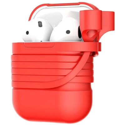 Etui Baseus Airpods - Rouge avec Sangle de Sécurité - Publicité Etui Baseus Airpods - Rouge avec Sangle de Sécurité - Publicité